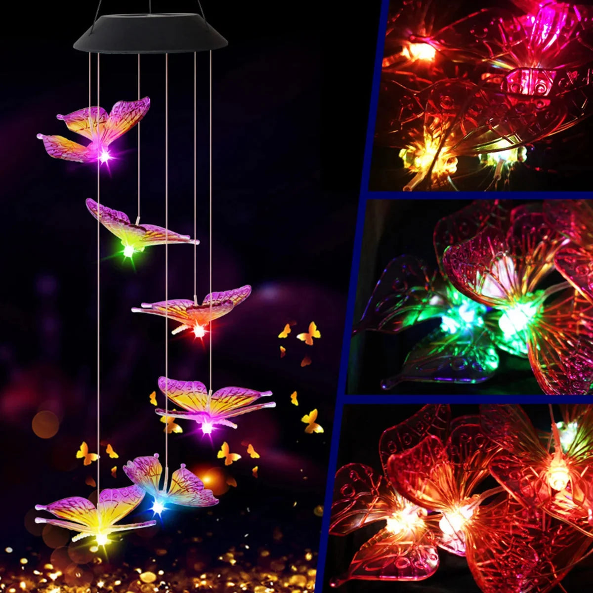 Butterfly Lamp | Solar-Powered LED & Weather-Resistant