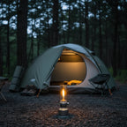 Camping Lamp | Butane-Powered Adjustable Flame & Wind-Resistant