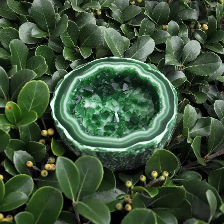 Candle | Geode Design & Natural Wax