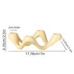 Candle Holder | Premium Ceramic Ripple Design