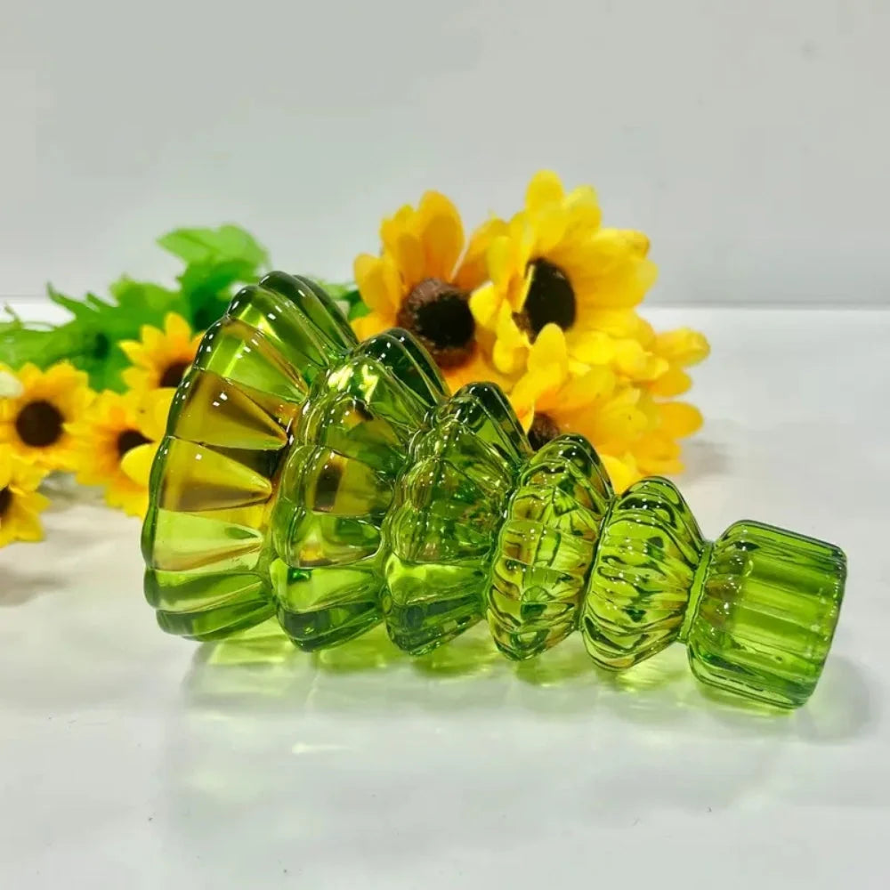 Candle Holders | Glass Christmas Tree | Set of 3