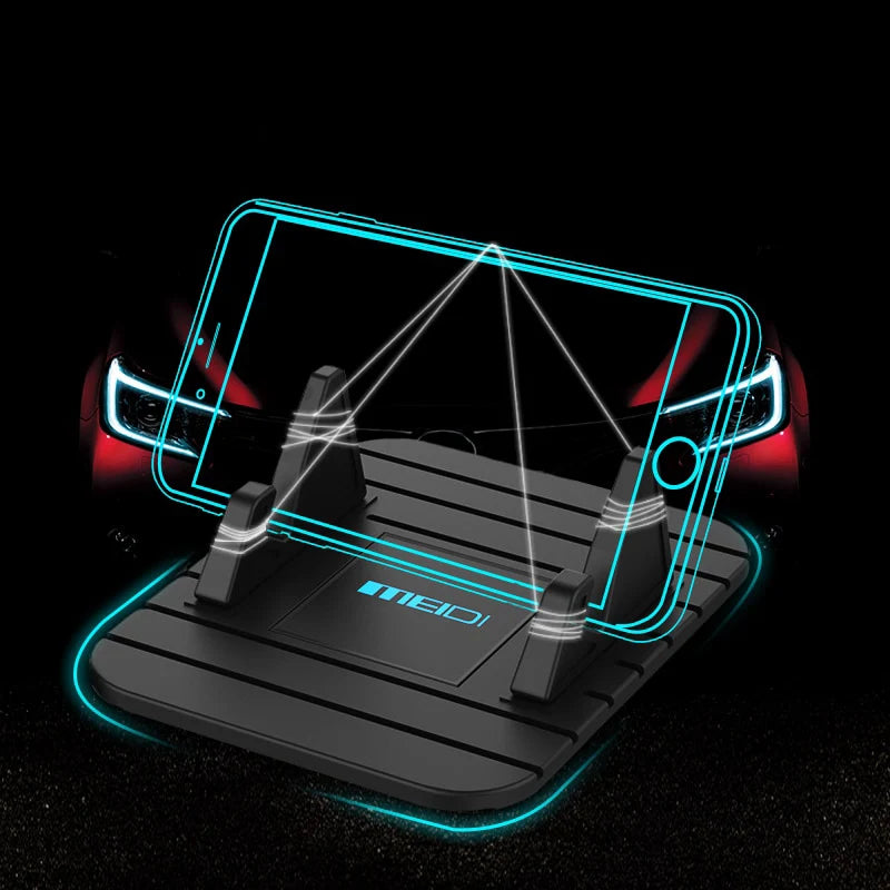 Car Phone Holder | Non-Slip Silicone Suction Dashboard Mount