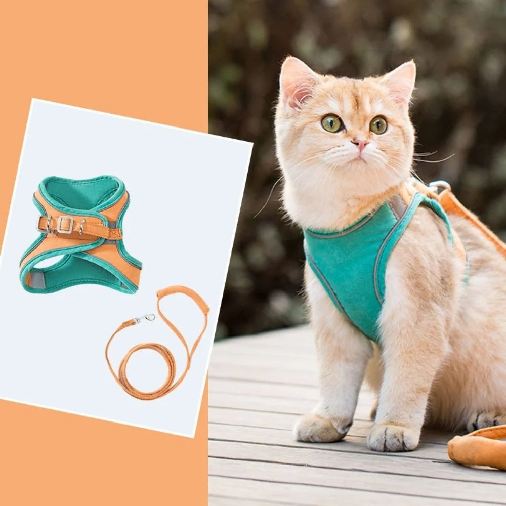 Cat Harness | Escape-Proof & Breathable Soft | Adjustable Straps