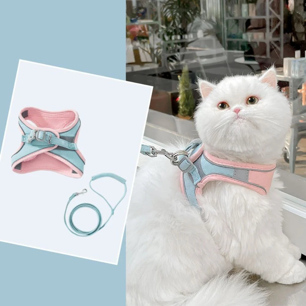 Cat Harness | Escape-Proof & Breathable Soft | Adjustable Straps