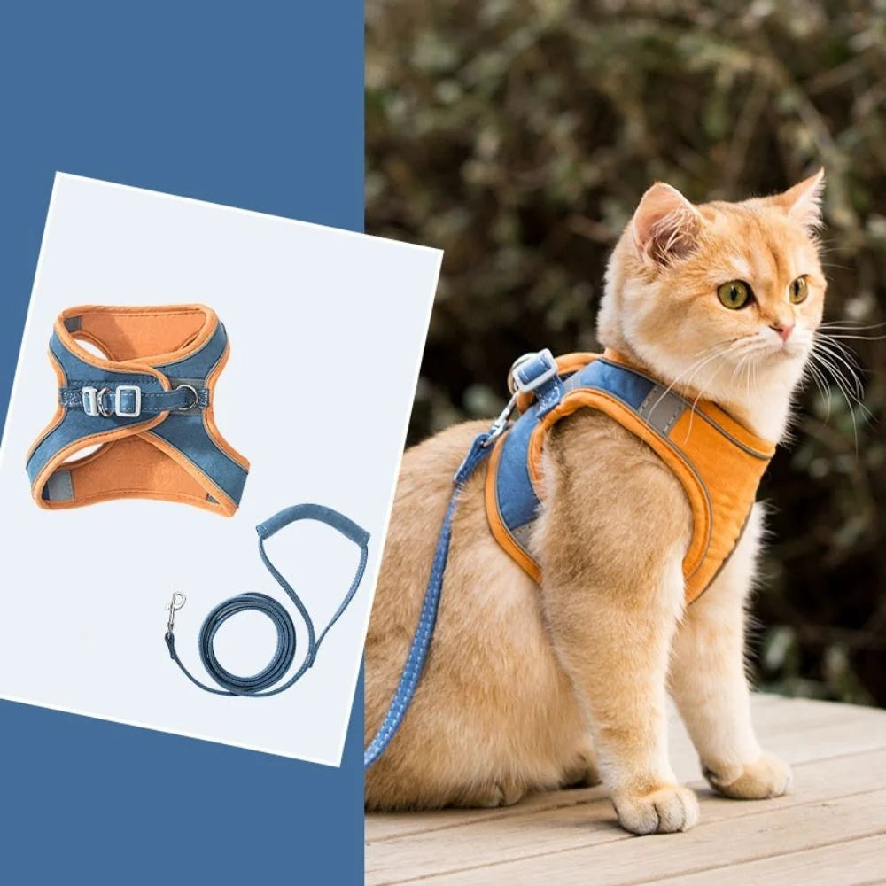Cat Harness | Escape-Proof & Breathable Soft | Adjustable Straps