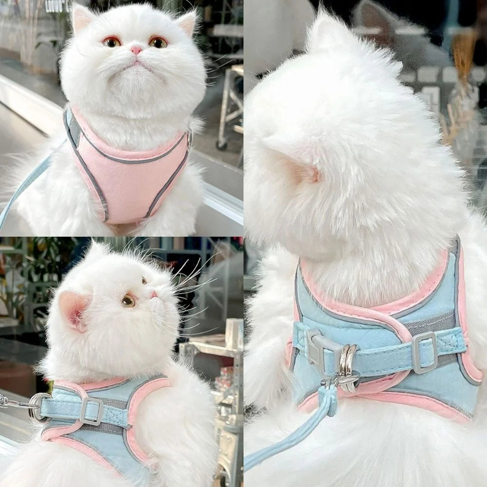 Cat Harness | Escape-Proof & Breathable Soft | Adjustable Straps