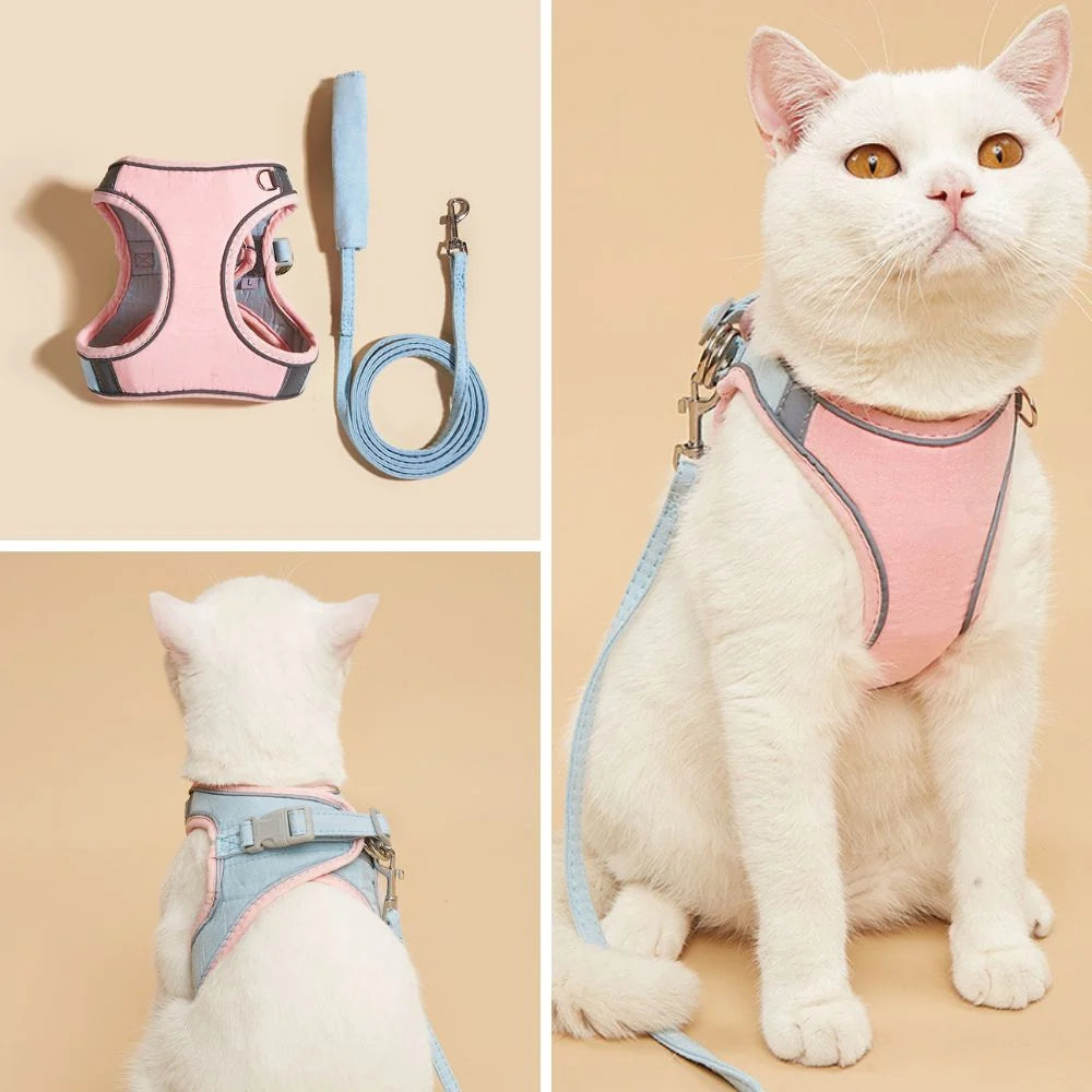 Cat Harness | Escape-Proof & Breathable Soft | Adjustable Straps