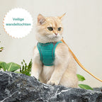 Cat Harness | Escape-Proof & Breathable Soft | Adjustable Straps