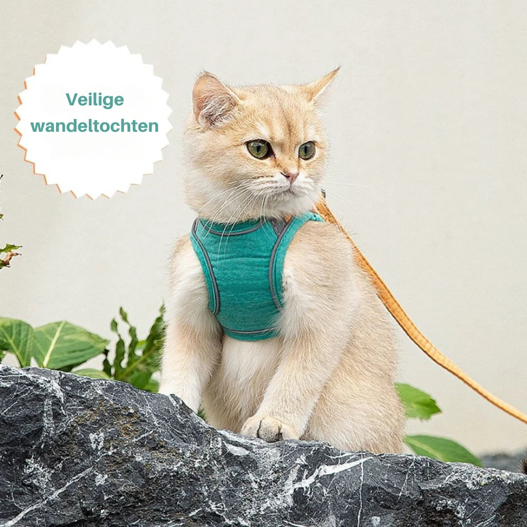 Cat Harness | Escape-Proof & Breathable Soft | Adjustable Straps