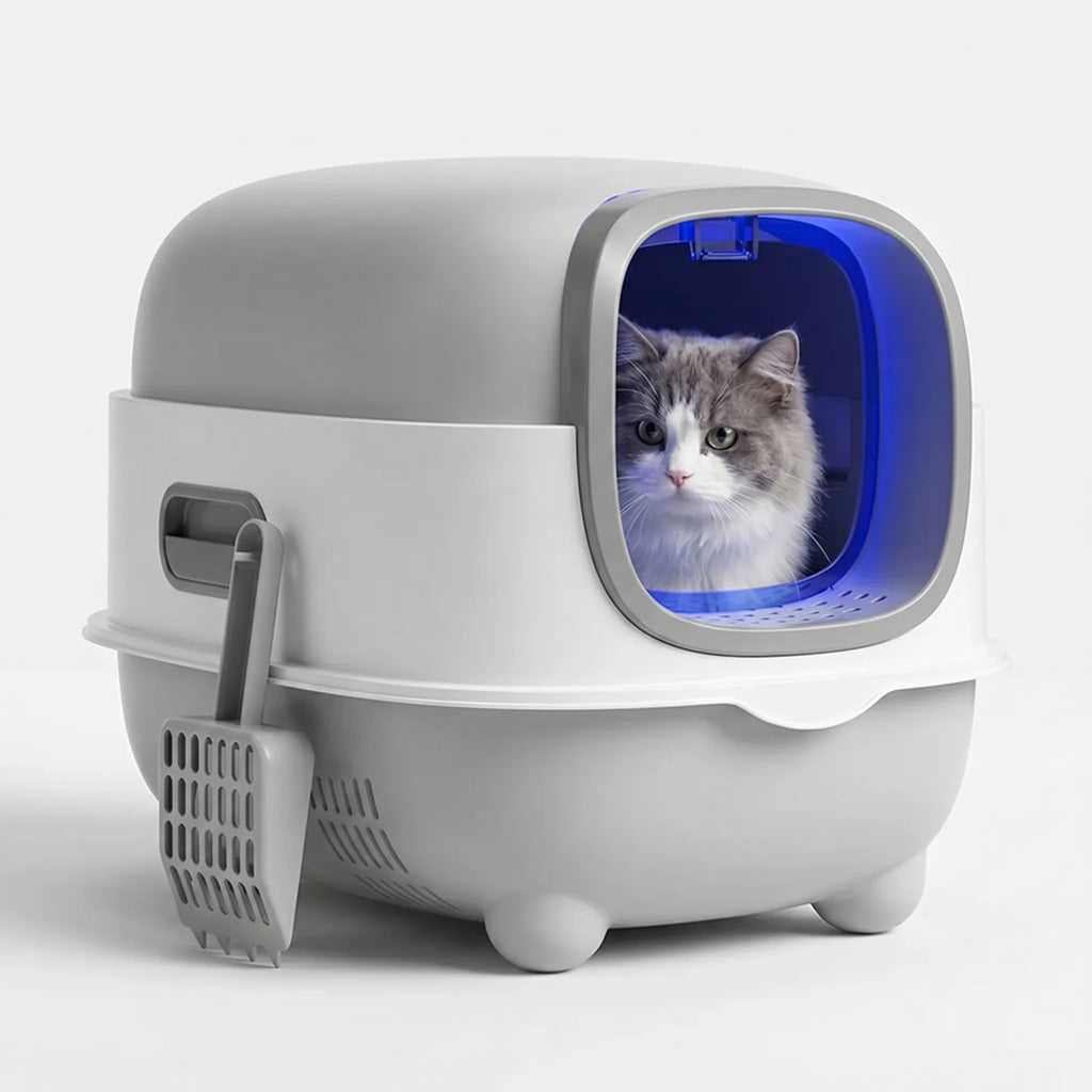 Cat Litter Box | Fully Enclosed & UV Disinfection | XL