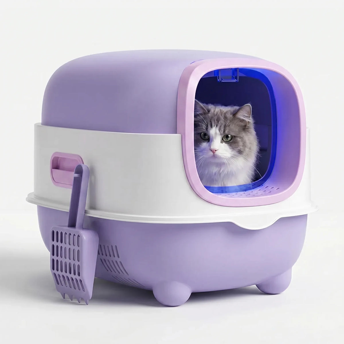Cat Litter Box | Fully Enclosed & UV Disinfection | XL