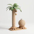 Cat Scratching Post | Compact Palm Design | Sisal & Ball Track