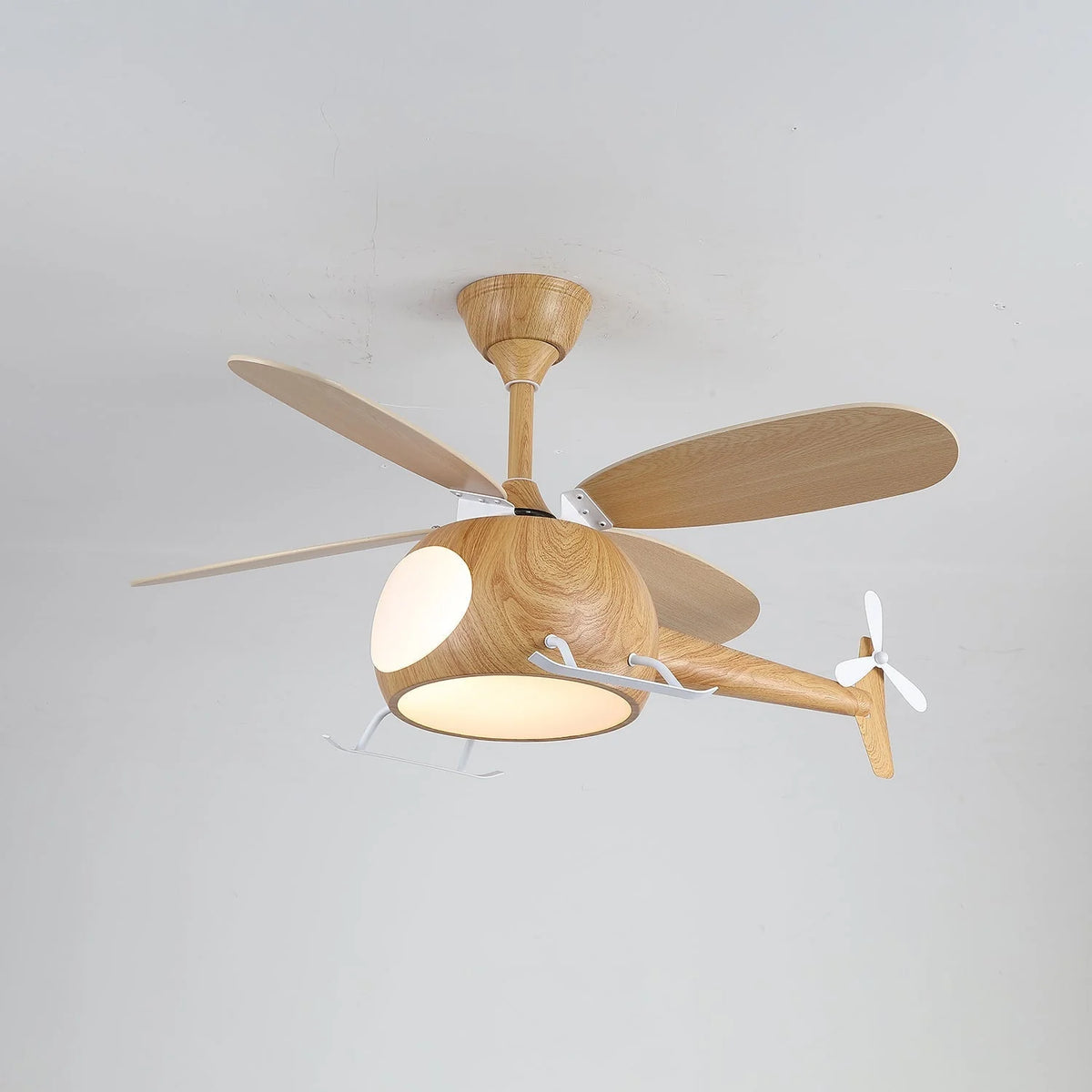 Ceiling Fan With Light | Integrated LED & Remote | Walnut Finish