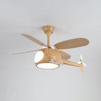 Ceiling Fan With Light | Integrated LED & Remote | Walnut Finish