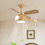 Ceiling Fan With Light | Integrated LED & Remote | Walnut Finish