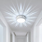 Ceiling Lamp | LED Crystal-Acrylic Diffuser & Dual-Color