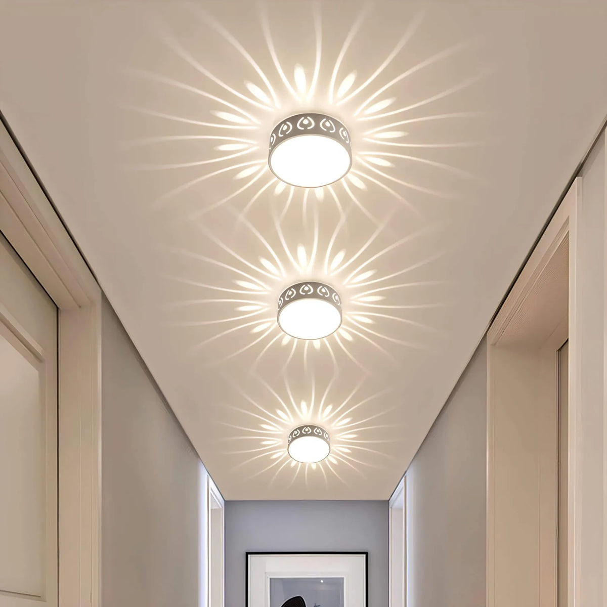 Ceiling Lamp | LED Crystal-Acrylic Diffuser & Dual-Color