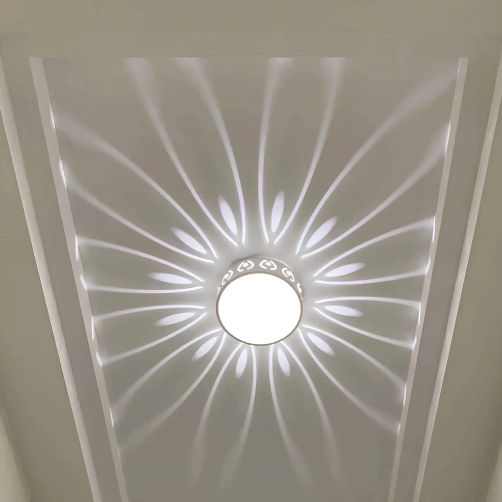 Ceiling Lamp | LED Crystal-Acrylic Diffuser & Dual-Color