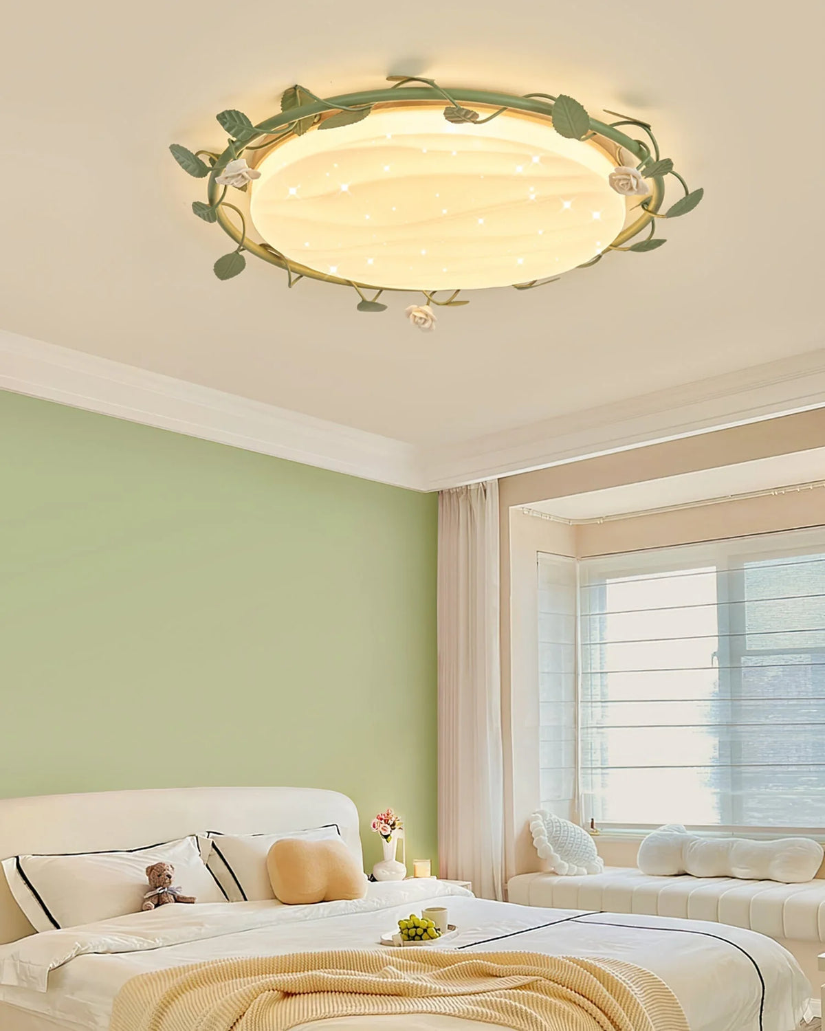 Ceiling Lamp | Rose Wreath Design & Energy-Efficient LED