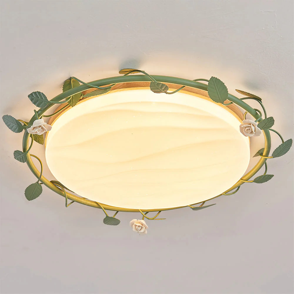 Ceiling Lamp | Rose Wreath Design & Energy-Efficient LED