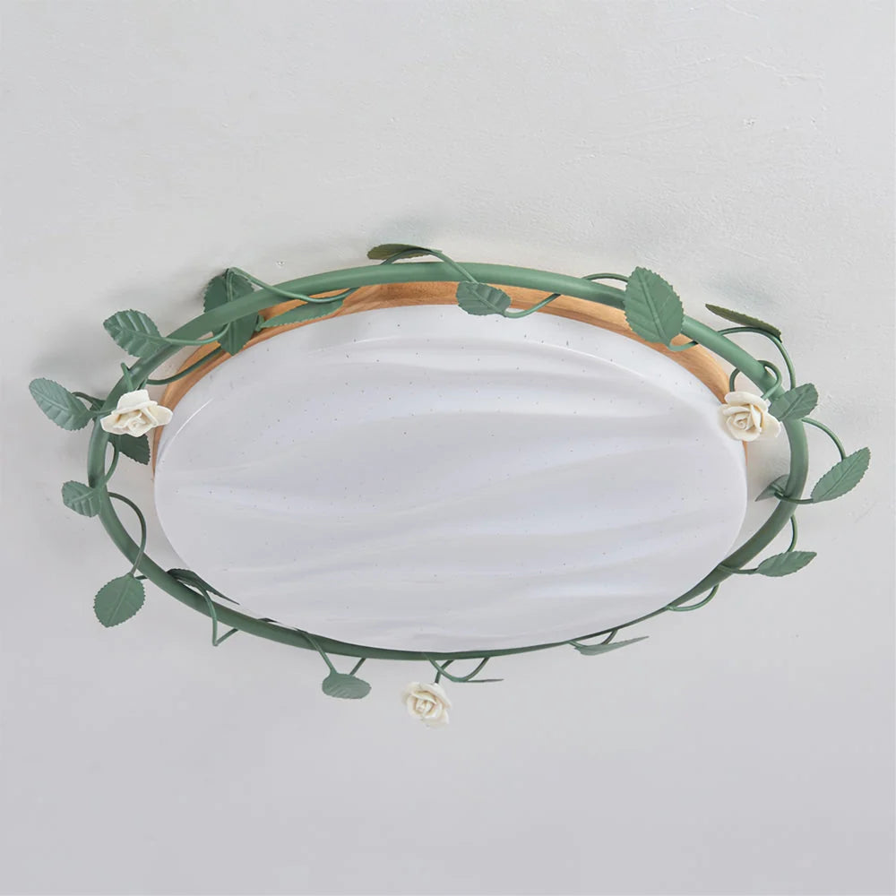 Ceiling Lamp | Rose Wreath Design & Energy-Efficient LED