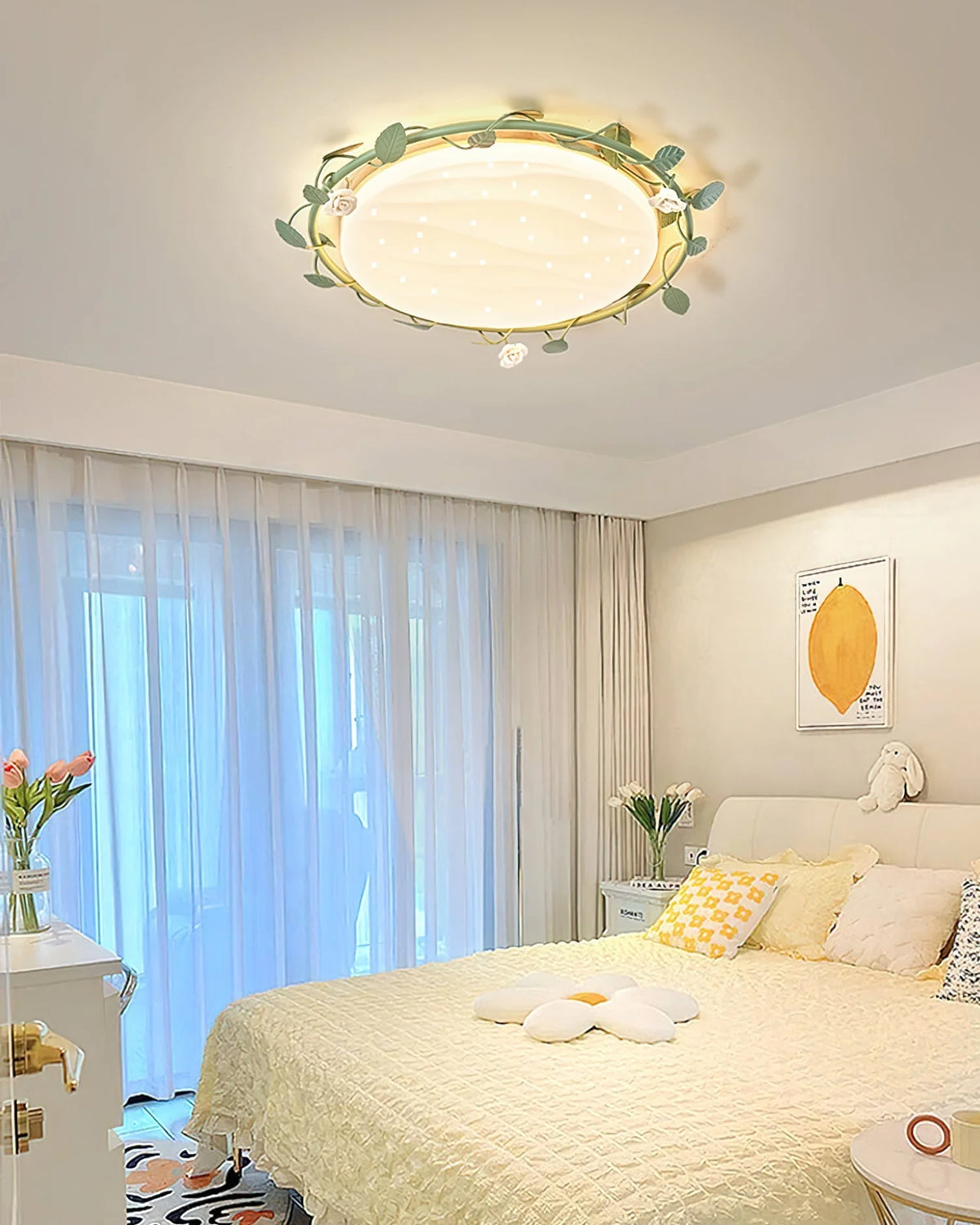 Ceiling Lamp | Rose Wreath Design & Energy-Efficient LED