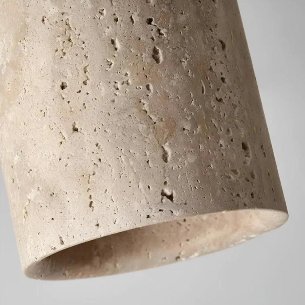 Ceiling Lamp | Travertine Wabi-Sabi Design | LED Lighting