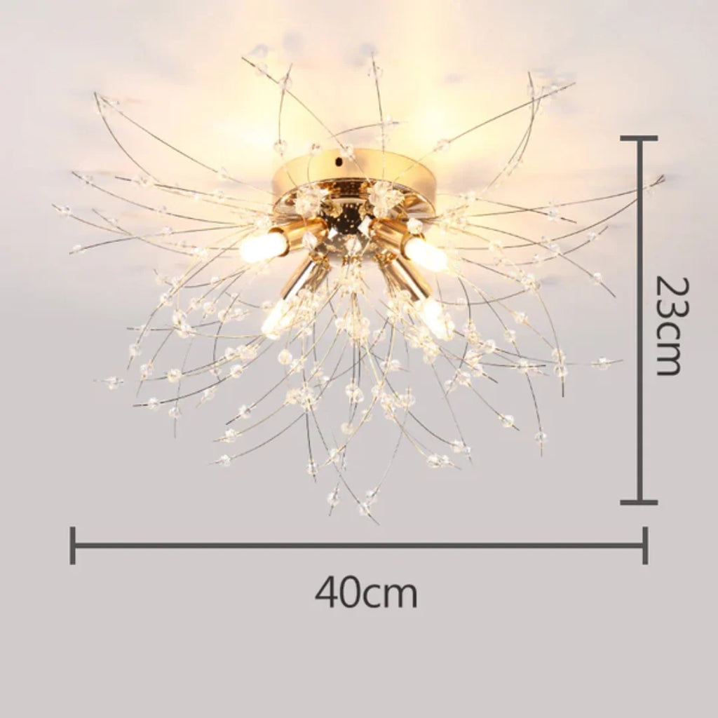 Ceiling Light | Crystal Design & Soft LED Light | Energy-Efficient