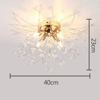 Ceiling Light | Crystal Design & Soft LED Light | Energy-Efficient