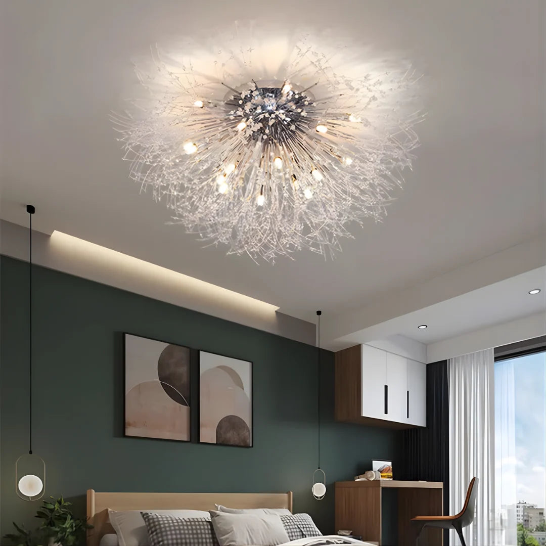 Ceiling Light | Crystal Design & Soft LED Light | Energy-Efficient
