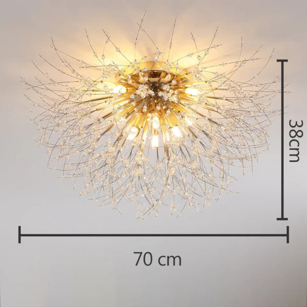 Ceiling Light | Crystal Design & Soft LED Light | Energy-Efficient