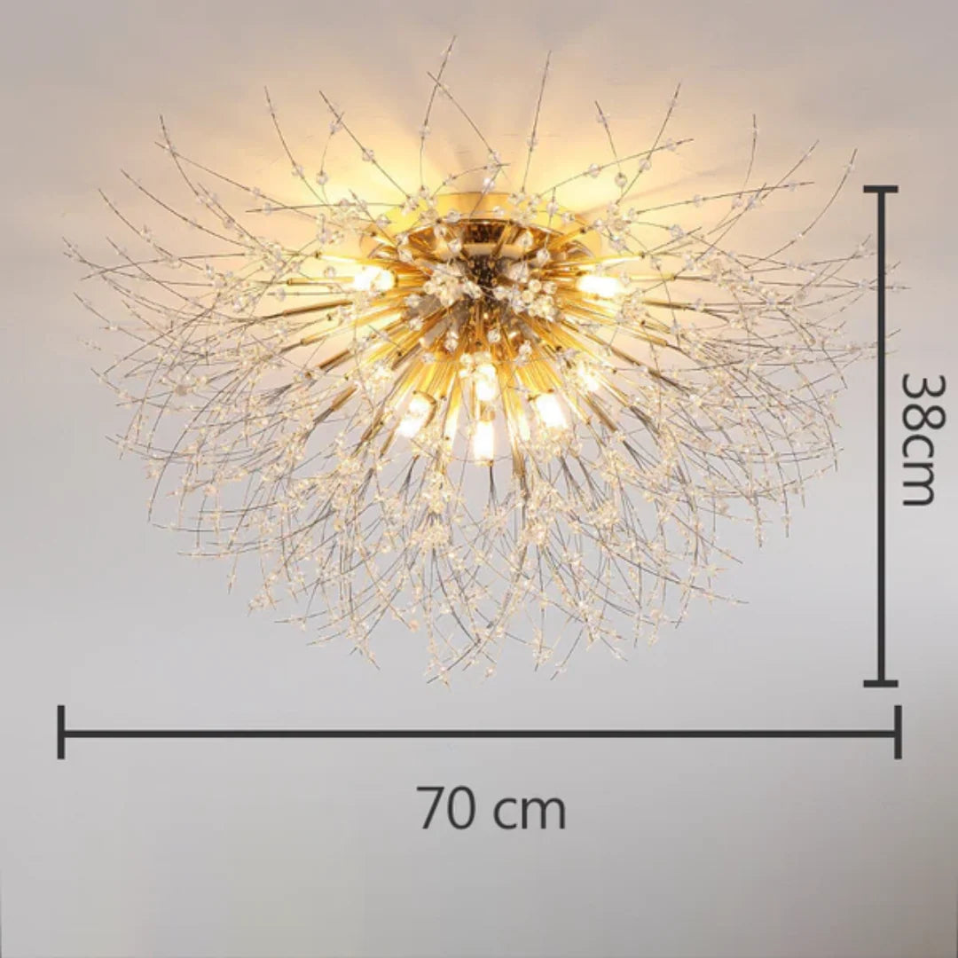 Ceiling Light | Crystal Design & Soft LED Light | Energy-Efficient
