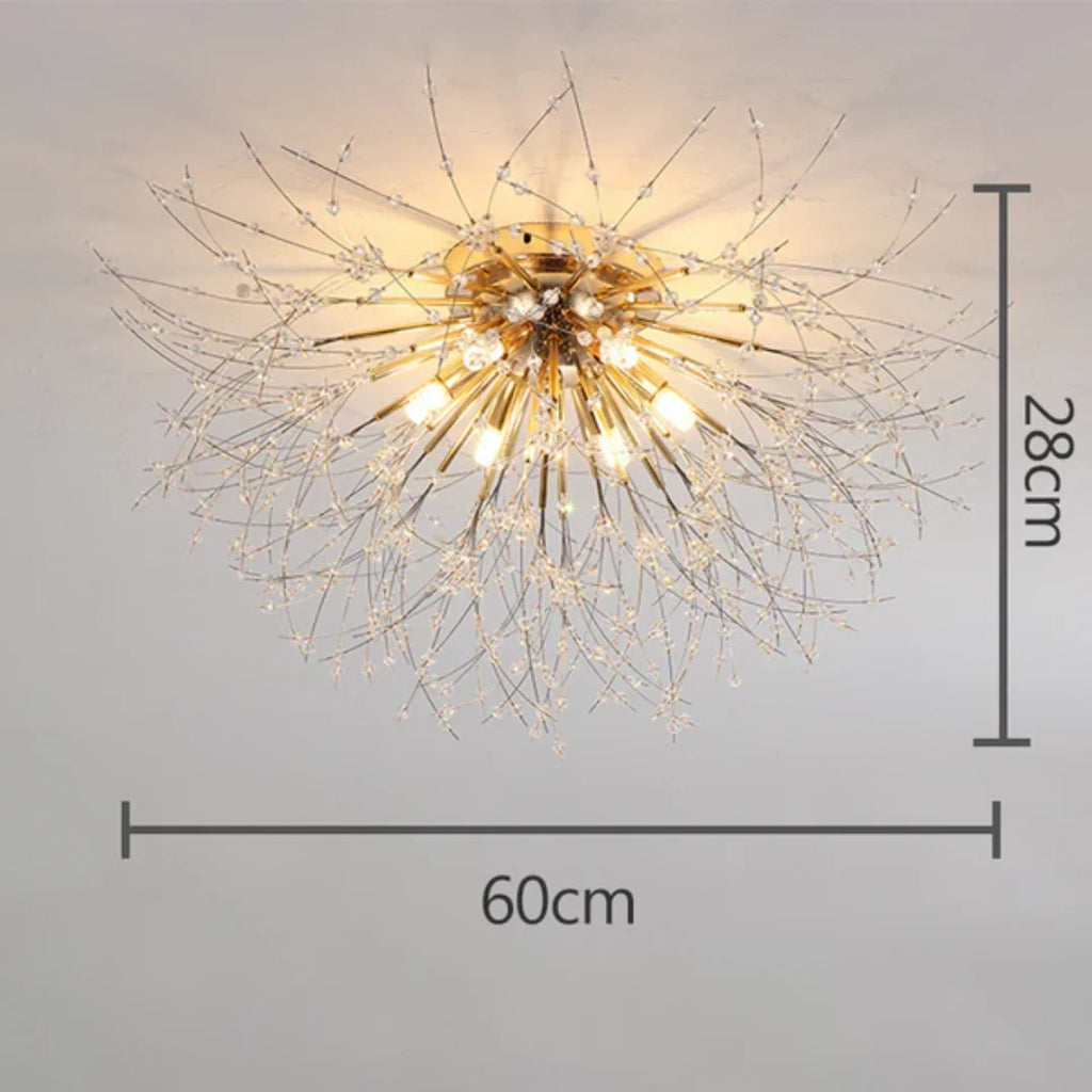 Ceiling Light | Crystal Design & Soft LED Light | Energy-Efficient