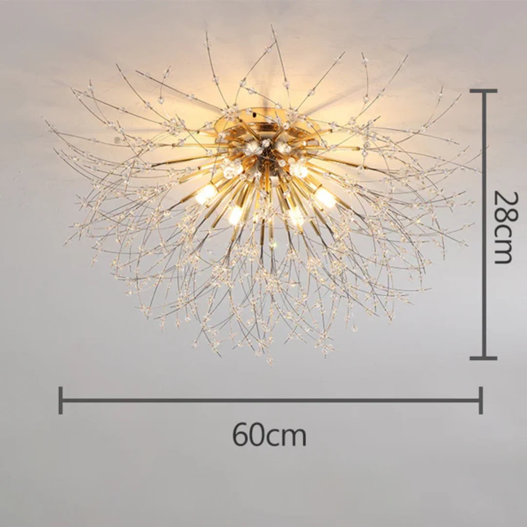 Ceiling Light | Crystal Design & Soft LED Light | Energy-Efficient