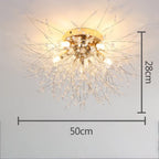 Ceiling Light | Crystal Design & Soft LED Light | Energy-Efficient