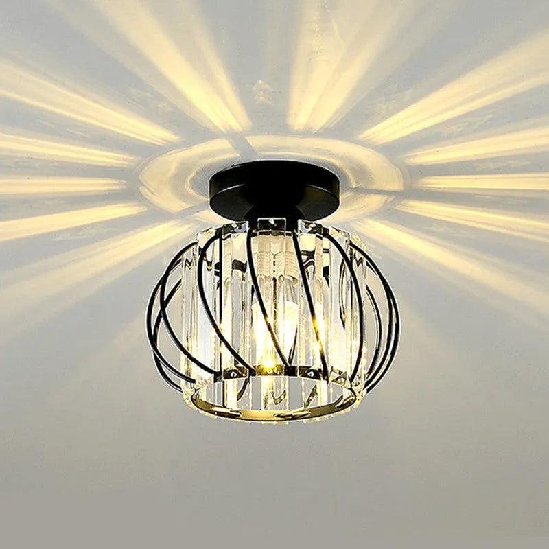 Ceiling Light | Crystal & Metal | E27 Base