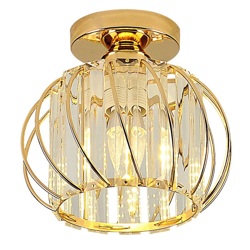 Ceiling Light | Crystal & Metal | E27 Base