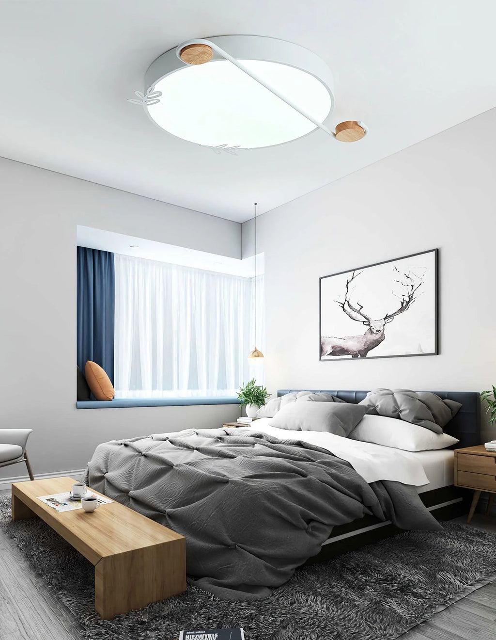 Ceiling Light | Musical Note & 3-Color Integrated LED | Ø 40/50 cm
