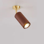 Ceiling Light | Rubberwood & Iron Spotlight | Integrated LED