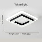Ceiling Light | Square 24W Integrated LED Iron & Acrylic