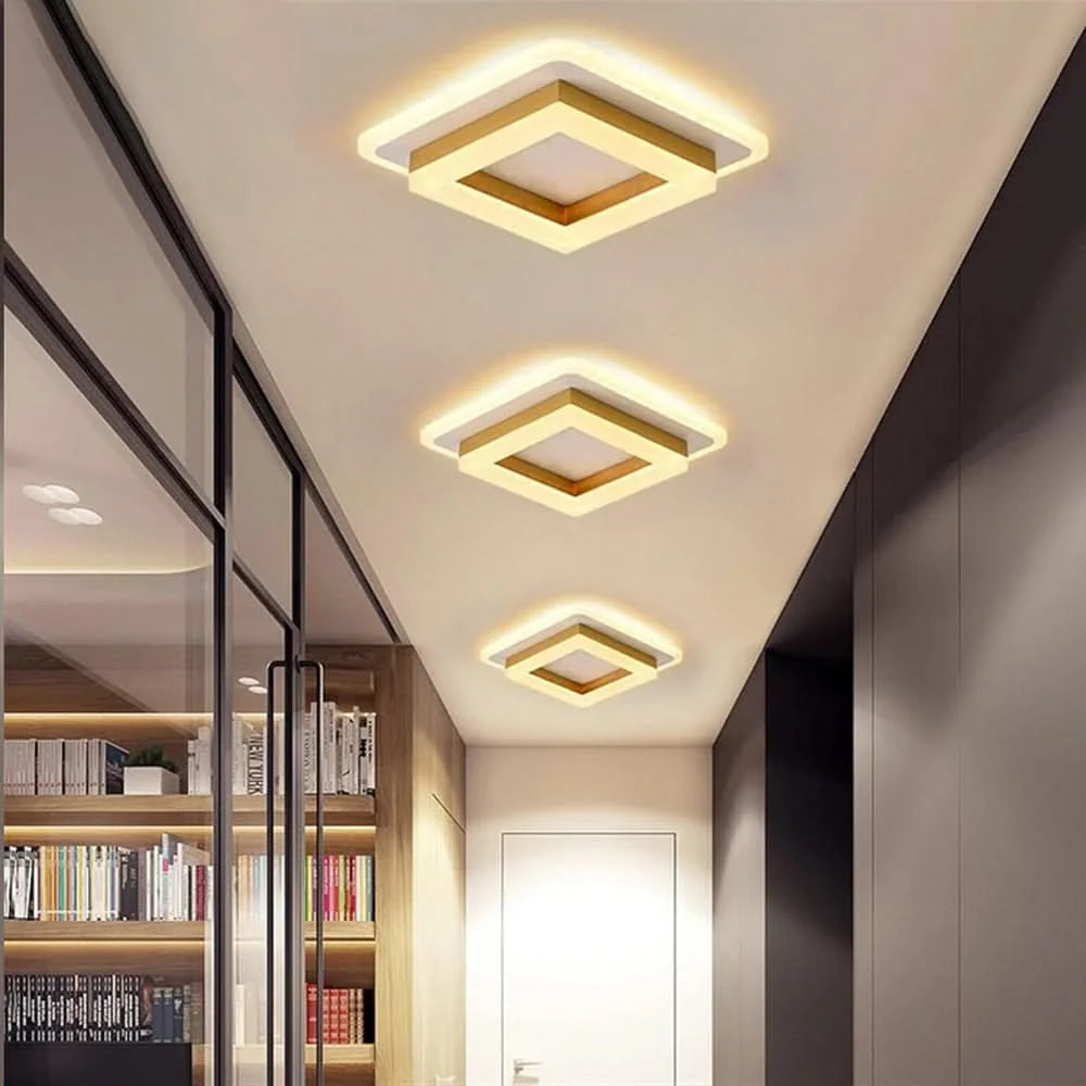 Ceiling Light | Square 24W Integrated LED Iron & Acrylic