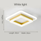 Ceiling Light | Square 24W Integrated LED Iron & Acrylic