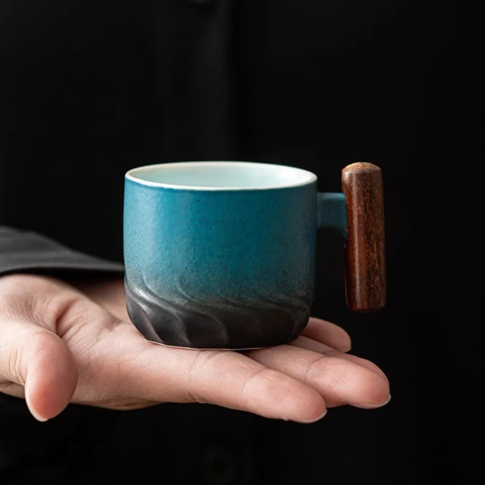 Ceramic Mug | Hand-Painted Gradient Glaze