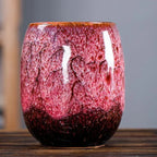 Ceramic Mug Set | Kiln-Fired Glaze & Gold Trim | Set of 4