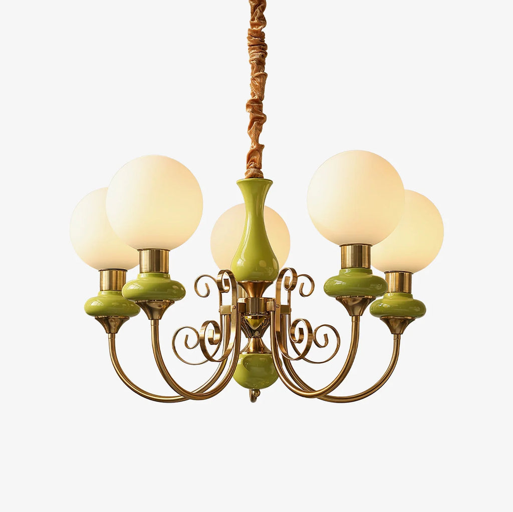 Chandelier | Modern Artistic Glass & Metal Design
