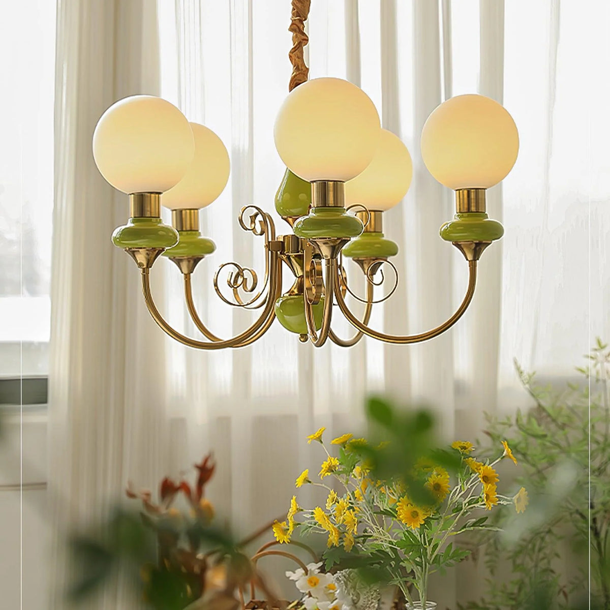 Chandelier | Modern Artistic Glass & Metal Design