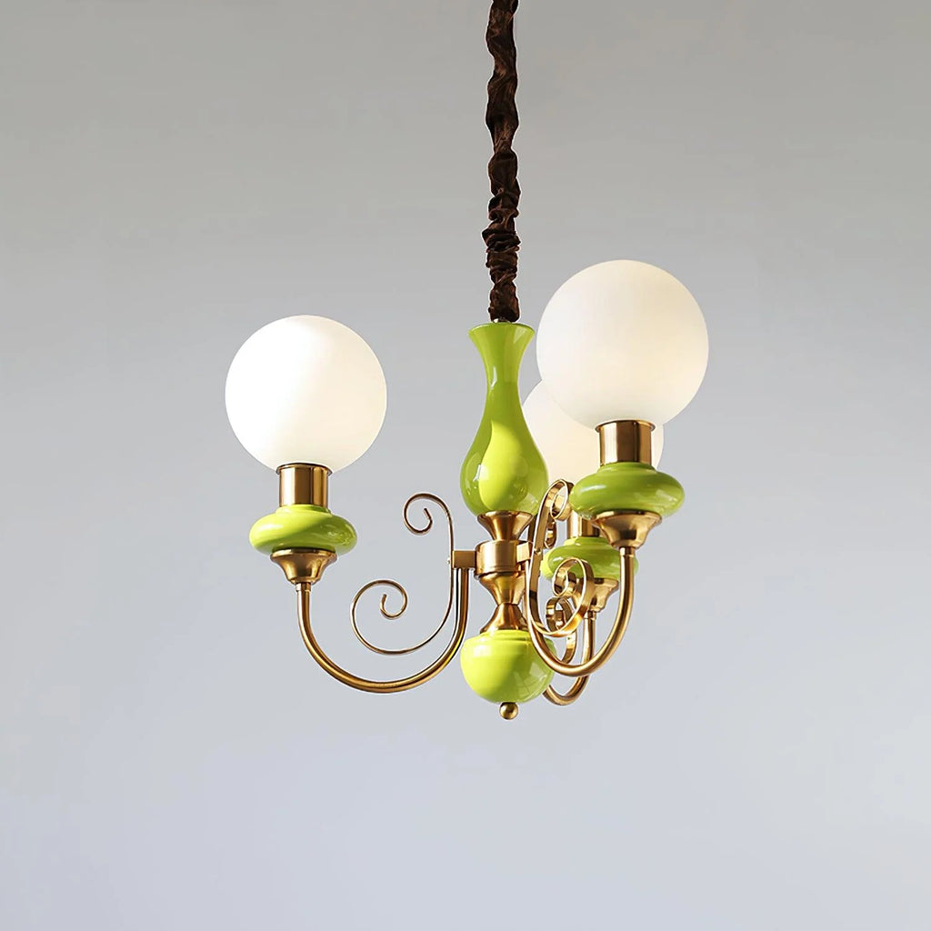 Chandelier | Modern Artistic Glass & Metal Design