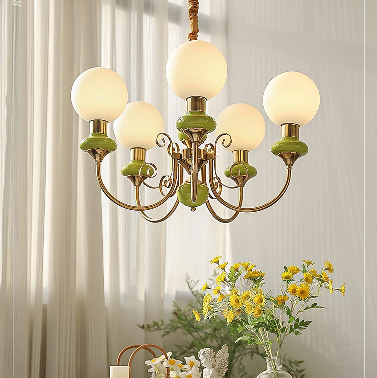 Chandelier | Modern Artistic Glass & Metal Design