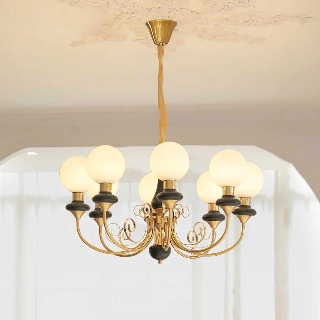 Chandelier | Modern Artistic Glass & Metal Design