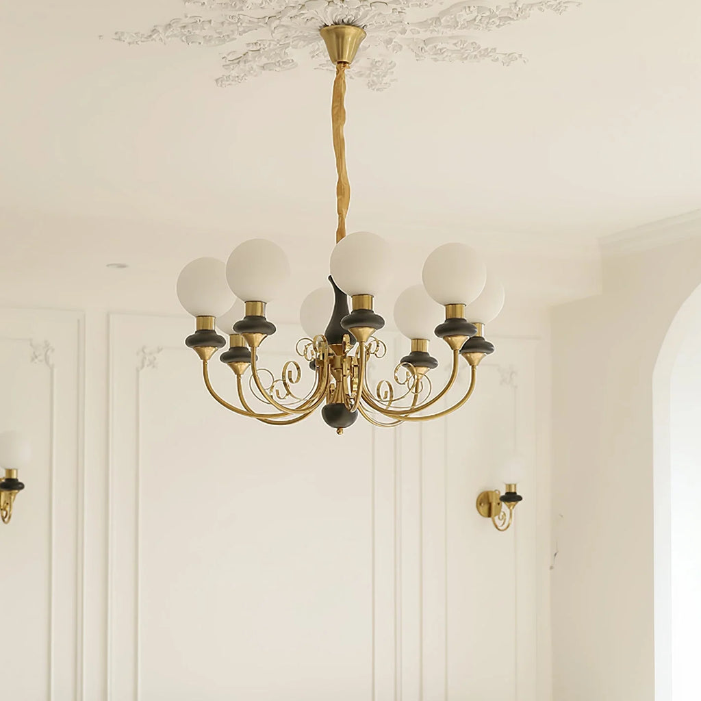 Chandelier | Modern Artistic Glass & Metal Design